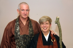 Linda und ihr Lehrer Al Fusho Rappaport Sensei